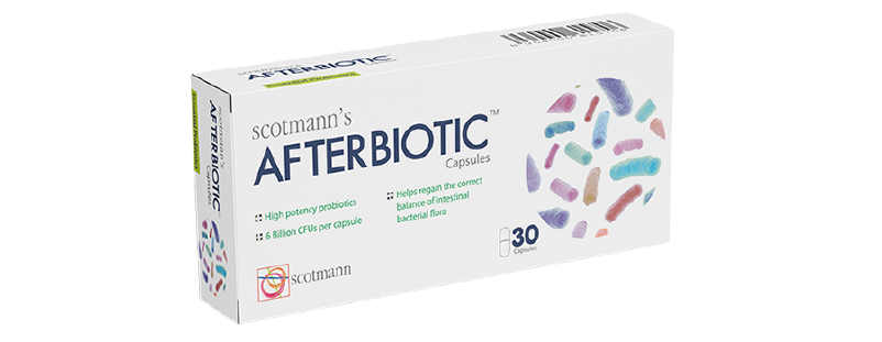 AfterBiotic | Lactobacillus Acidophilus + Bifidobacterium Lactis + Inulin | Gut Health Nutrients | Scotmann