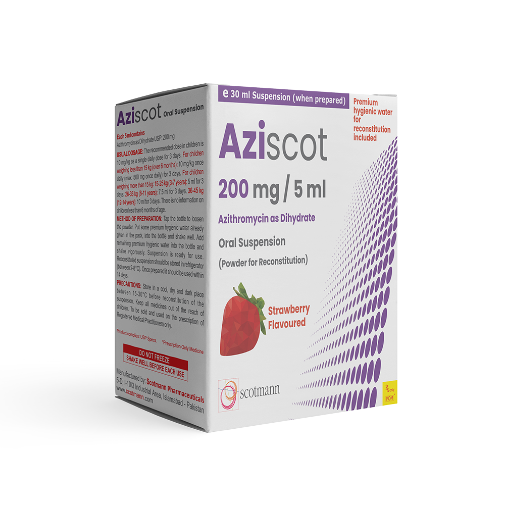 Aziscot | Azithromycin as Dihydrate | Anti Biotics | Scotmann