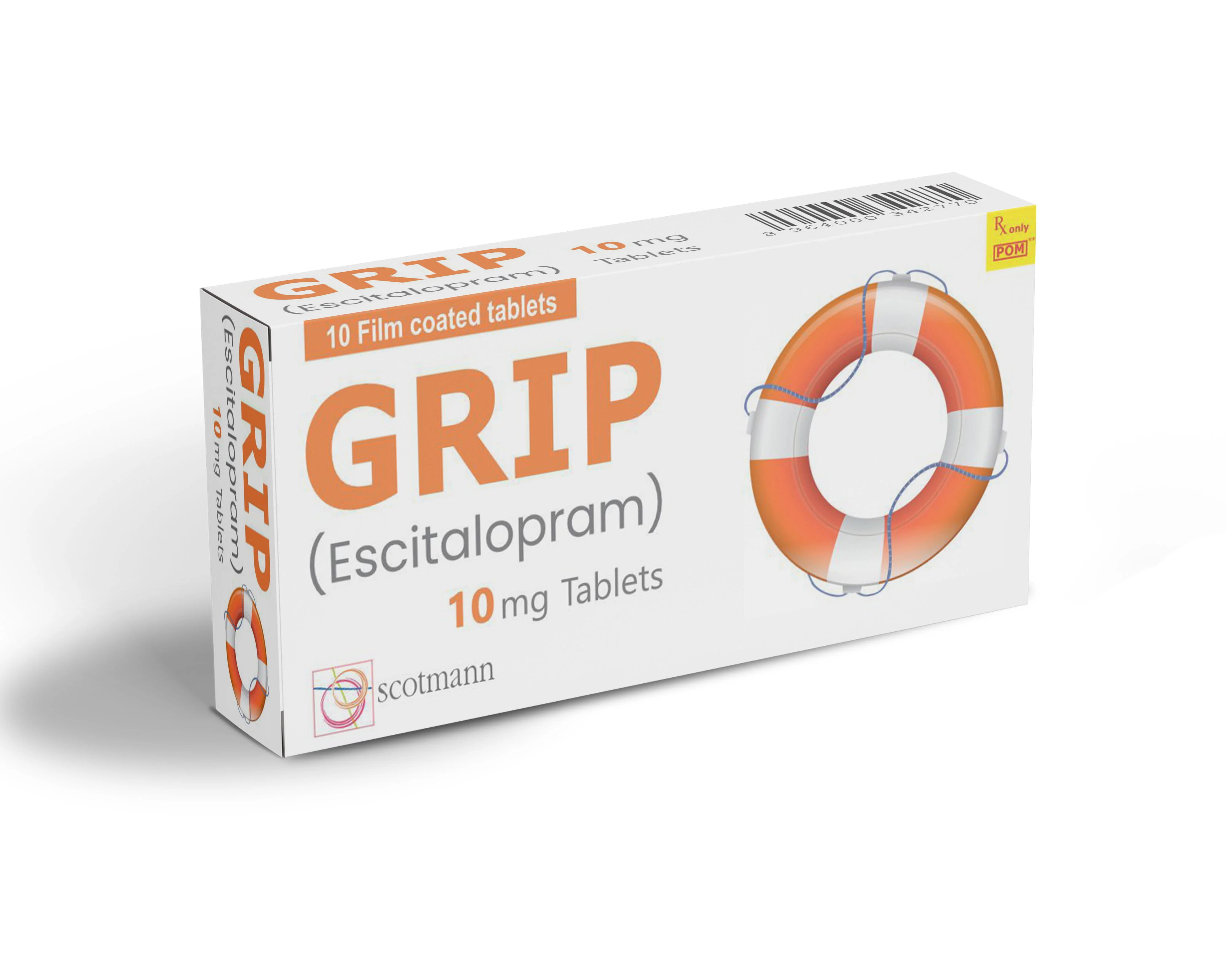 Grip | Escitalopram | Anti Psychotic(s) / Neuroleptic(s) | Scotmann