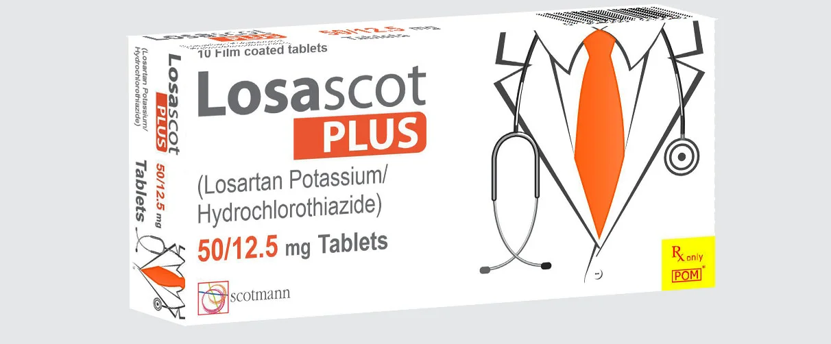 Losascot Plus | Losartan Potassium + Hydrochlorothiazide | Cardiovascular | Scotmann