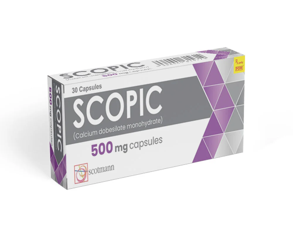 Scopic | Calcium Dobesilate Monohydrate | Veno-Tonic Agents | Scotmann